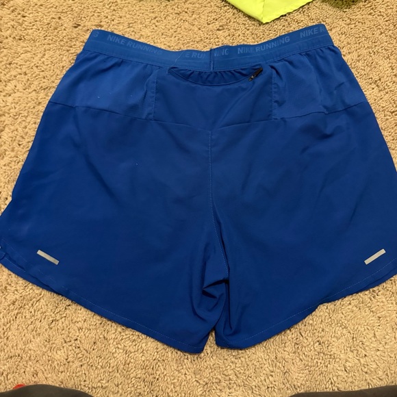 Nike Blue and Yellow Dri-FIT Running Shorts - Picture 4 of 7